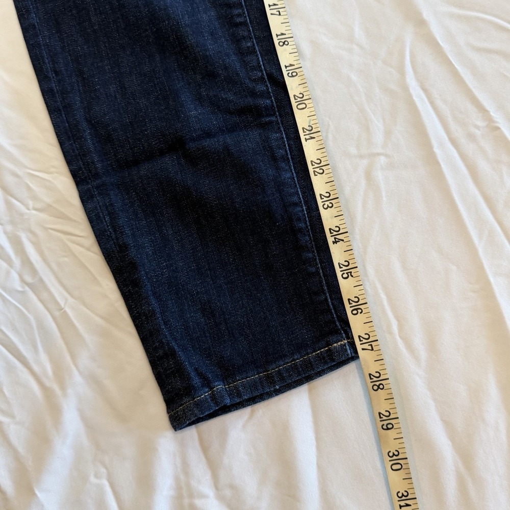 White House Black Market Girlfriend Jeans Blue Mid-Rise sz4 Cotton blend stretch - Picture 11 of 15